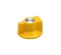 HWWW Manopola di regolazione del volume dell'amplificatore for chitarra 29X16MM, manopola di regolazione audio del riverbero, manopola in plastica.(Yellow)