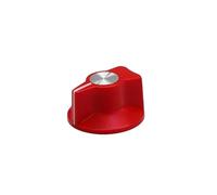 HWWW Manopola di regolazione del volume dell'amplificatore for chitarra 29X16MM, manopola di regolazione audio del riverbero, manopola in plastica.(Red)