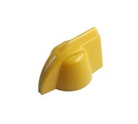 HWWW Manopola di regolazione del volume for amplificatore for chitarra, 31x16 mm, manopola for interruttore effetto. Apertura manopola in plastica: 6,4 mm.(Yellow)
