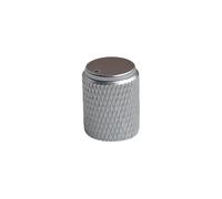 HWWW Manopola in lega di alluminio for amplificatore di potenza, amplificatore audio, potenziometro del volume, manopola CD 12X15mm 5 pezzi(Silver)