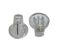 HWWW Manopola in plastica for amplificatore for chitarra 19x14, manopola di regolazione del volume del DVD, manopola dell'effettore, foro interno 6,4 mm.(Transparent)