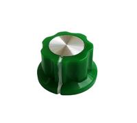 HWWW Manopola in plastica for effettore for chitarra 20X12MM, potenziometro, regolazione del volume, manopola del tono della radio, manopola dell'amplificatore di potenza(Green)