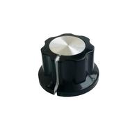 HWWW Manopola in plastica for effettore for chitarra 20X12MM, potenziometro, regolazione del volume, manopola del tono della radio, manopola dell'amplificatore di potenza(Black)