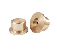 HWWW Manopola Manopola del volume in alluminio 1 pz Diametro 48mm Altezza 26mm Manopola dell'amplificatore Manopola del potenziometro dell'altoparlante(Black)