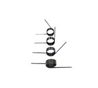 HWWW Molla Di Torsione Elicoidale Da 65 Minuti A Forma Di V 0,8 Mm 5 Pezzi | Anello di torsione elicoidale con angolo di 60-180 gradi(4.8mm (60 degrees),6mm)