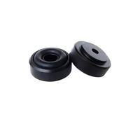HWWW Piedini for altoparlanti in lega di alluminio antiurto e antiscivolo for amplificatore di potenza da 20 x 8 mm. 4 pezzi.(Black)