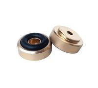 HWWW Piedini for altoparlanti in lega di alluminio antiurto e antiscivolo for amplificatore di potenza da 20 x 8 mm. 4 pezzi.(Gold)