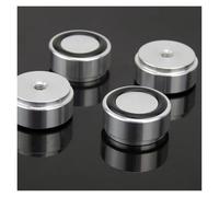 HWWW Piedini in alluminio for amplificatore audio Altoparlante Telaio Buffer Assorbimento Smorzamento Piedini in alluminio Tappetini 20 * 10mm(4 piece black)