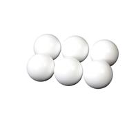 HWWW Sfere in PTFE massiccio F4 Sfere in plastica Cuscinetti di precisione Perlina rotolante 1/2,381/2,5/3,175/4/5/6 6,35/7/8/9,525/10,5/11/12/13~63mm(10 PCS,19mm)