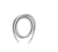 HWWW Tubo flessibile for doccia da 120 cm, 150 cm e 2 m, in acciaio inox, argento e nero, for accessori da bagno(1.5m silver)
