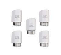 HWWW Valvola di riscaldamento a pavimento 230V/24V NC/NO AC Attuatore termico elettrico Collettore for termostato di riscaldamento a pavimento(5piece-230VNO-white)