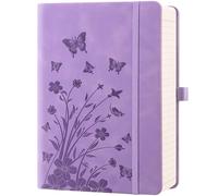 HwxBen Diario a righe - 365 pagine, diario in pelle rigida per le donne da scrivere, B5 a righe, carta da 100 g/m² per lavoro, appunti, ufficio, scuola, casa, lavanda.
