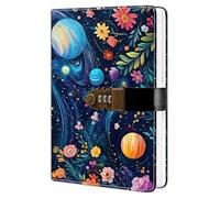 HwxBen Diario con lucchetto a codice - A5, 244 pagine, carta spessa da 100 g/m², perfetto come bullet journal, planner o regalo creativo per chi ama scrivere e organizzare le proprie idee.