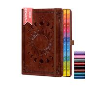 HwxBen Rubrica con schede alfabetiche colorate, raccoglitore di password internet con copertina rigida per login e password organizzati per indirizzo sito web, ideale per l'ufficio domestico, marrone