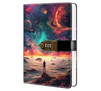 HwxBen Taccuino con chiusura a combinazione - Diario A5 da 244 pagine per appunti, pensieri e sogni, design elegante in pelle PU, idea regalo per adulti, adolescenti o amanti della scrittura.