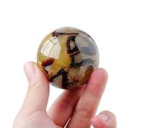 HWXMUGLXL 1pc Quartz Sphere Ocean Tortoise Shell Stone Crystal Ball Gemstone Home Decoration Gifts (Size : 3-4cm) Gemstone Stone