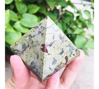 HWXMUGLXL Beautiful Dragon Blood Stone Quartz Pyramid Triangled Crystal Point Gemstone Stone