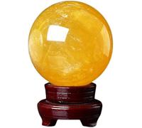 HWXMUGLXL Crystal Ball with Stand for Fortune Teller Divination Sphere for Magic, Decorative Telling for Photography, Feng Shui Gazing,210mm Gemstone Stone