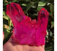 HWXMUGLXL Stone Aura Angel Plating Color Crystal Cluster Quartz Wedding Decoration(Size:1pcs) Gemstone Stone