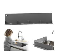 HWXZUUO Kitchen Sink Splash Guard Press Suction Cup Waterproof Slope Design Splash Guard Silicone Hanging Hole Washable Reusable Water Guards