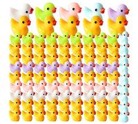 HWXZUUO Tiny Ducks Mini Resin Ducks Figures Kit 100Pcs Cute Small Duck Ornaments DIY Micro Landscape Decor for Aquarium Dollhouse Fairy Garden Phone Case
