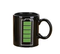 Hwydo Animated Battery Coffee Mug/Battery Morph Mug/Battery Color Changing Mug
