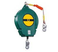 HWYYLXS Linea di Vita Auto-Retrattile, Dispositivo Anticaduta da 3 M/5 M/7 M/10 M/15 M, Protezione Anticaduta da 330 Libbre, Gancio Autobloccante in Lega di Acciaio, Fune Metallica in Acciaio,3m