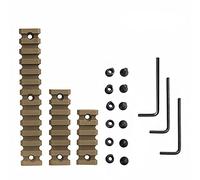 HWZ 3 Sizes Set 5 7 13 Slot 2" 3" 5" Picatinny Weaver Rail Mount ABS Plastic AR15 M4 Keymod Rail Handguard Section for Hunting