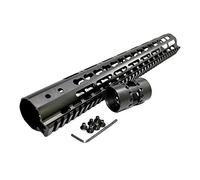 HWZ 7" 9" 10" 12" 13.5" 15" AR15 Free Float Keymod Handguard Picatinny Rail with Barrel Nut for Hunting Tactical (15inch)