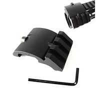 HWZ Low Profile Offset Picatinny Mount 45 Degree 20mm Side Black For Mangifiers, Flashlights AR