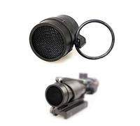 HWZ Scope Round Meshy Cover Kill Flash Anti-Reflection Device For ACOG 4 X 32 Scope Sand (black)
