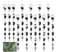 HX-pyahgtv Scacciapensieri riflettenti, 12 pezzi, spirale a vento riflettente, per uccelli e balconi degli uccelli e giardini, cortile, protezione riflettente per uccelli