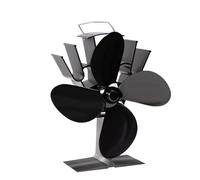 HXCTZHO Ventilatore For Stufa Verticale A 4 Pale Alimentato A Calore, Silenzioso, Ecologico, For Camino Con Bruciatore A Legna