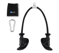 HXD-ERGO Tricep Rope with Ergonomic Handles, 36 Inch Tricep Pull Down Rope for Cable Machine, Pulley System, Triceps Rope Cable Attachment for Gym, Home