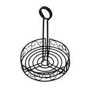 HXDKJSO Cesto Porta spezie in Ferro con Manico Rotondo in Filo Metallico, condimenti, Organizer for riporre Il Piano della Cucina