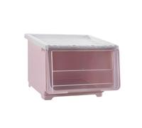 HXDKJSO Contenitore for giocattoli in plastica con coperchio ribaltabile, organizzazione della casa, vestiti, beni vari(Ivory king size)