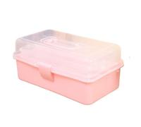 HXDKJSO Scatola portaoggetti Portatile in plastica for Articoli artistici, Multifunzionale, for l'organizzazione della casa, for Studenti e Bambini(Pink)