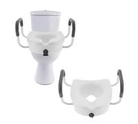 HXDKJSO Sedile WC rialzato con braccioli Regolabili Antiscivolo, Articoli da Bagno for Anziani e Donne Incinte