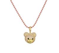 HXFFXHF Accessori per Le Ragazze Gioielli Indossano Una Collana per Donne, Collana di Orso Color Caramella per Perle di Semi di Semi, Collana di orsi gommosi, Gioielli di orsi gommosi, Fascino degli