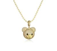 HXFFXHF Accessori per Le Ragazze Gioielli Indossano Una Collana per Donne, Collana di Orso Color Caramella per Perle di Semi di Semi, Collana di orsi gommosi, Gioielli di orsi gommosi, Fascino degli