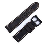 HXFFXHF Accessori per orologi fatti a mano Vintage Vintage Genuine Crazy Horse Watchband 24mm per fibbia tangamica cinturino Panerai (colore: rosa blu, taglia: 22mm)
