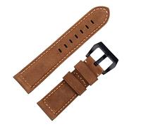 HXFFXHF Accessori per orologi fatti a mano Vintage Vintage Genuine Crazy Horse Watchband 24mm per fibbia tangamica cinturino Panerai (colore: rosa blu, taglia: 22mm)