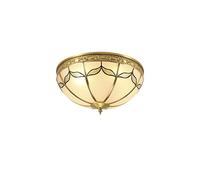 HXFFXHF Balcony Office Affermazione del soffitto Lampade per Pannelli di Ingresso Creativo corridoio corridoio a soffitto Rame lampadario lampadario Americano Vintage Drop Drop luci (32 * 20cm)