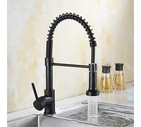 HXFFXHF Bar per la Fattoria Commerciale, Rubinetto, beccuccio girevoli Estensibile Mixer Primaverile Tira Il Rubinetto del lavello di Lusso per Cucina Oro (Stile Colore 1