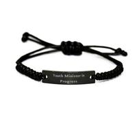 HXFFXHF Bracciale Black Rope Black Rope Black Rope, Presente per colleghi, Doni Divertenti di colleghi, Gruppo Giovanile, Ministero, Chiesa, Pastore Giovanile, relatore, ritiro, conferenza