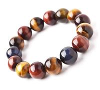 HXFFXHF Bracciale di Panzhu, Rosario Buddista, Perle di Rosario, Bracciale Tigre di Pietra di Pietra Cristalli Bracciale Buddha Tallone Portatile da Uomo e Braccialetto di Preghiera di Preghiera