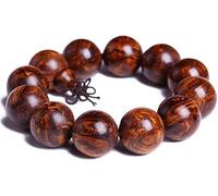 HXFFXHF Bracciale Panzhu, Rosario Buddista, Perle di Preghiera Mala Bracciale in Legno Buddhista Tibetano Mala Coppia di Gioielli per Unisex (Dimensione: 25mm) (Colore: OneColor, Dimensione: 25mm)