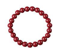 HXFFXHF Bracciale Panzhu, Rosario Buddista, Perle di Rosario, Bracciale Cina Naturale Feng Shui Bracciale Crystal Cinabar Cinnabar Lucky Bracciale Bracciale Anno di Nascita Talisman per Women Wealth
