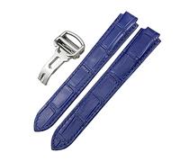 HXFFXHF Canda di guardia in pelle genuina 14mm 16mm 18mm 20mm 22mm per ballon bleu de tipo convesso cinghia di orologio da vitello colorato (colore: rosso, dimensione: 16mm)