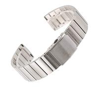 HXFFXHF Cinghia di Orologio, Banda di Guardia in Acciaio Inossidabile 18/22/24 mm Sostituzione + Barrette di Molla Bracciale